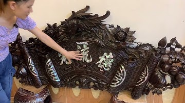 bộ trúc nam gỗ trắc cũ,đôi đôn nho,bộ quấn thư câu đối khảm ốc,tranh chữ,bình phong cẩn ngà,ống bút