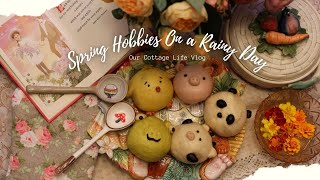 🌧️Spring Hobbies On A Rainy Day | Making Bao Buns | Cozy Kitchen Organization | Slow life Vlog