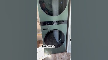 our new LG wash tower in green! #laundry #lg #washtower #fyp #foryoupage #lglaundry #laundryideas