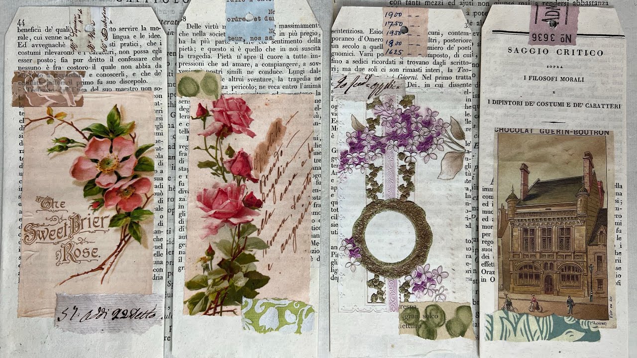 Craft with me | embracing beautiful book pages and making large, easy tags