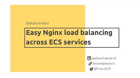 ECS-Ingress - Easy loadbalancing across ECS services using Nginx
