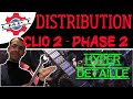 Changement distribution Clio2 phase2 en détails