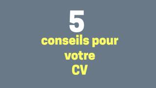 Carrefour des stages: «5 conseils pour votre CV»