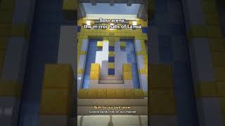 Minecraft boss arena: the mirror halls of Lamia #shorts