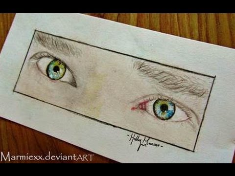 Benedict Cumberbatch Sherlock Time Lapse Eye Drawing Youtube