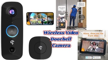 TOUCAN Wireless Video Doorbell Camera with Wireless Doorbell Chime, 1080P, 2-Way Speaker