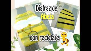 COMO HACER DISFRAZ DE ABEJA CON BOLSA