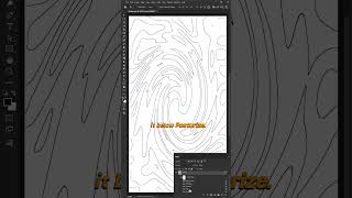 Abstract Topography Contour Lines in Photoshop