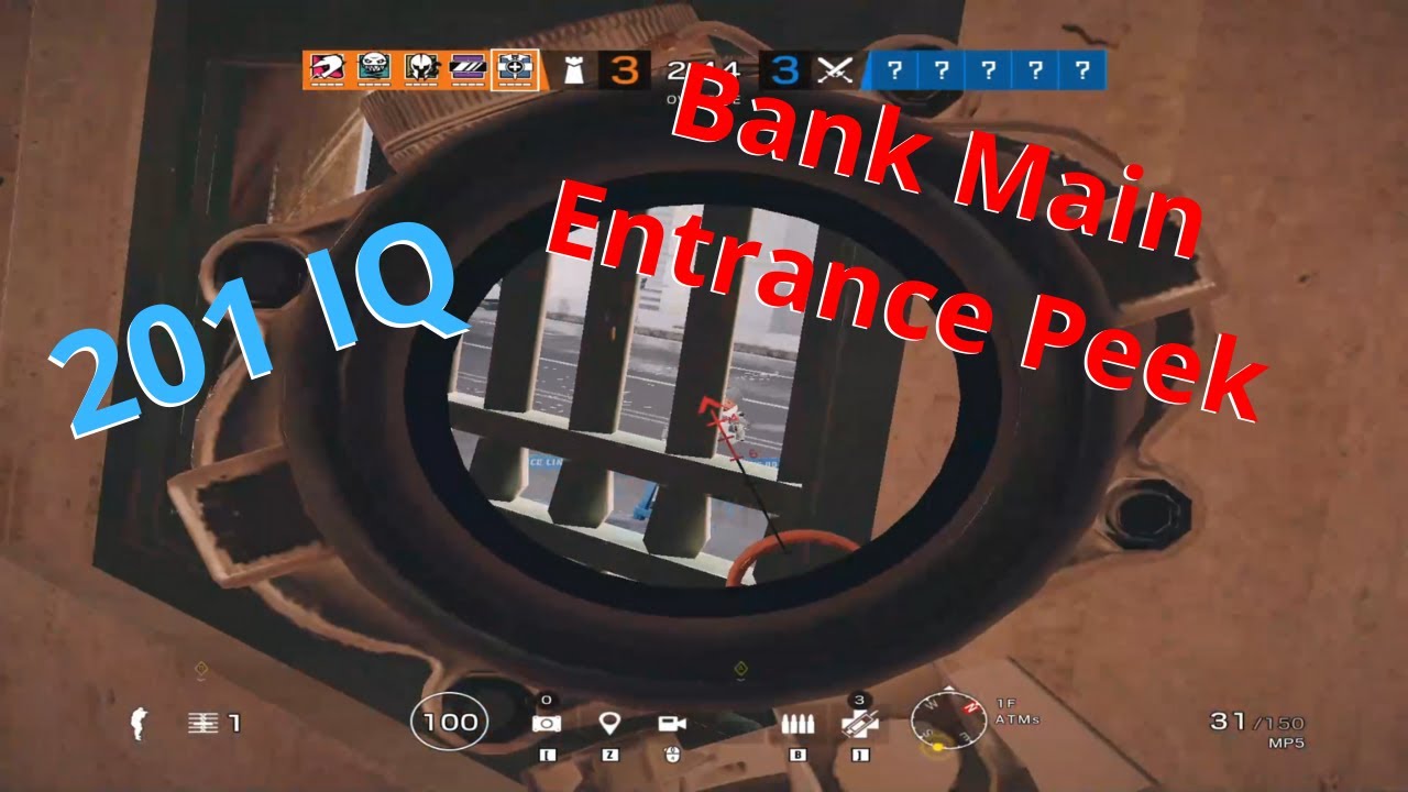 201 IQ NEW BANK SPAWN PEEK?! | R6 Best Moments - YouTube