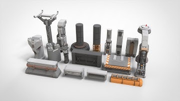 sci fi Architecture kitbash 2