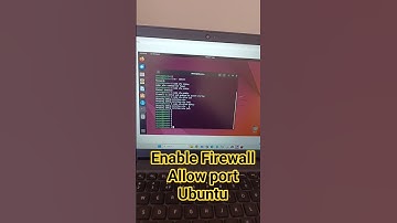 Enable Firewall, Allow ports in Ubuntu 😊 #youtubeshorts #linux #shorts #tricks