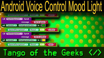 Voice Controlled Android Moodlight with App Inventor 2