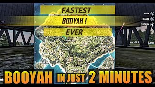 FASTEST BOOYAH EVER IN FREE FIRE HISTORY (World Record) || HE WON BEFORE FIRST ZONE ARRIVED