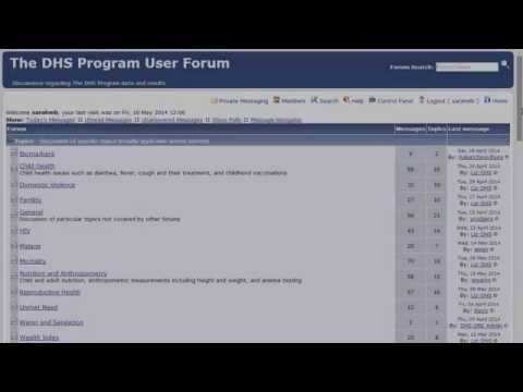 How to Subscribe to Forums and Topics DHS Program User Forum