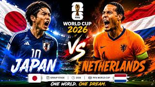 🔴 FIFA World Cup 2026 LIVE: JAPAN vs NETHERLANDS Football Game LIVE From Dallas, Texas