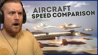 Royal Marine Reacts To SPEED COMPARISON 3D | Aircraft 🛩️