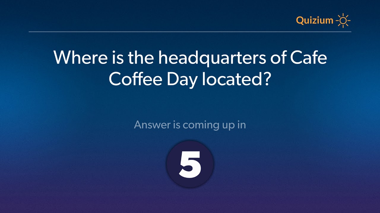 Where is the headquarters of Cafe Coffee Day located? Cafe Coffee Day