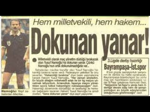 1985 1986 Bursaspor Samsunspor YUSUF NAMOĞLU TEREDDÜT ETTİ 27.Hafta Maçı