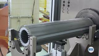 Automated submersible pump motor stator manufacturing process
