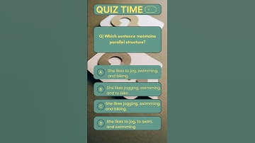 Which sentence maintains parallel structure? #ytshorts #youtubeshorts #shorts #short #english #learn