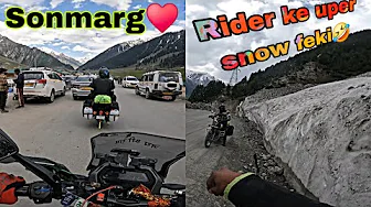 Ye ride hamesa yaad rahegi♥️Finally snow mil gai😄Dream Sonmarg Leh Ladakh Ride 2024 @AB Films Ep.08