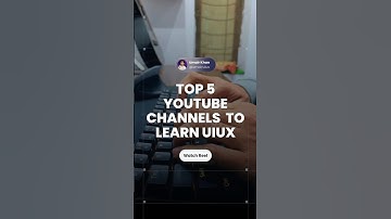 Top 5 YouTube channels to learn Uiux #uiux