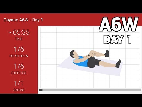 Abs workout - Caynax A6W - Day 1 (eng)