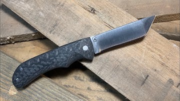 Making a slip joint folding pocket knife.