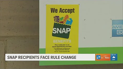 SNAP recipients face rule change