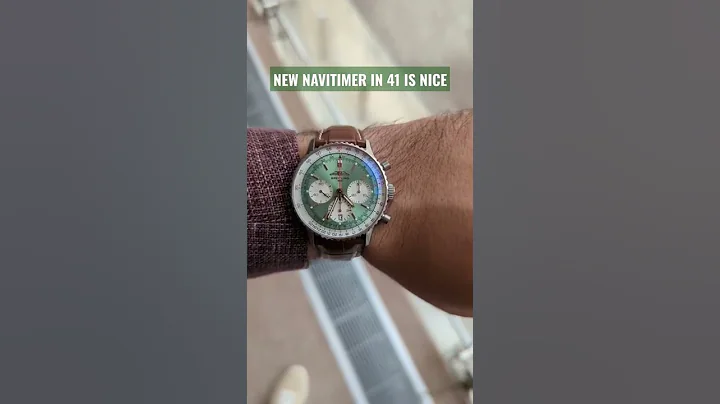 Breitling Navitimer 41 in Mint Green. #newrelease #B01 Review to come
