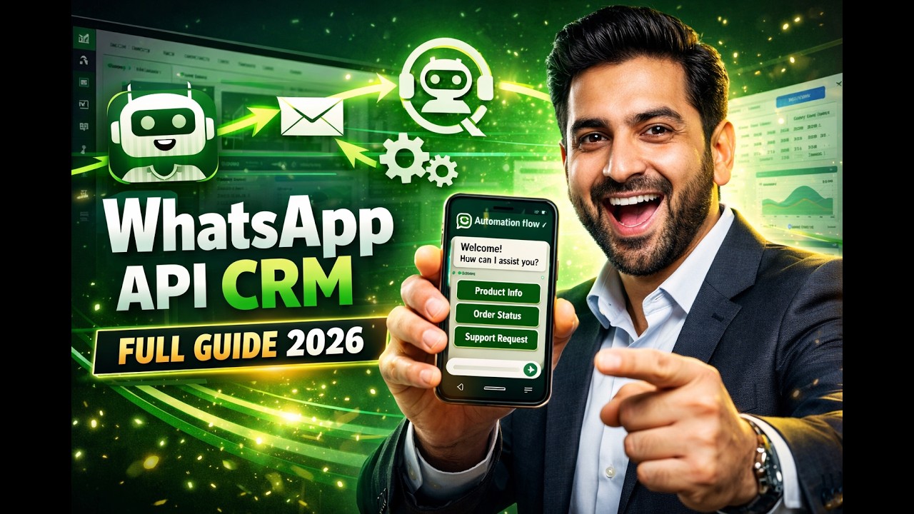 WhatsApp Business API CRM Full Guide 2026 🔥 | Setup, Automation, Bulk ...