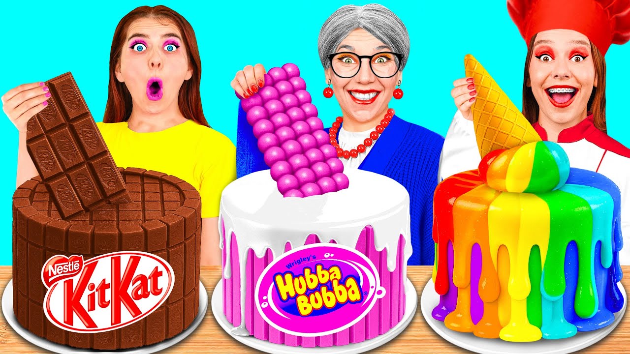 Я против Бабушки Кулинарный Челлендж Укрась Торт | Смешные Моменты от GoFun Challenge