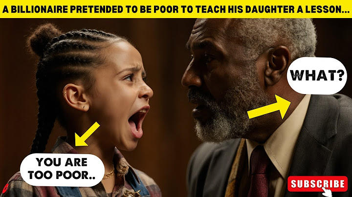 A BILLIONAIRE GRANDFATHER PRETENDED TO BE POOR TO TEACH HIS GRANDDAUGHTER A LESSON....