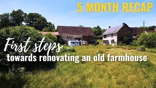 Time Lapse: Renovation of an Old Abandoned Farmhouse in France.