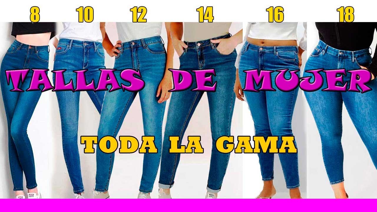 Tabla de tallas y medidas en pantalones de mujer ♥ normales y extras♥