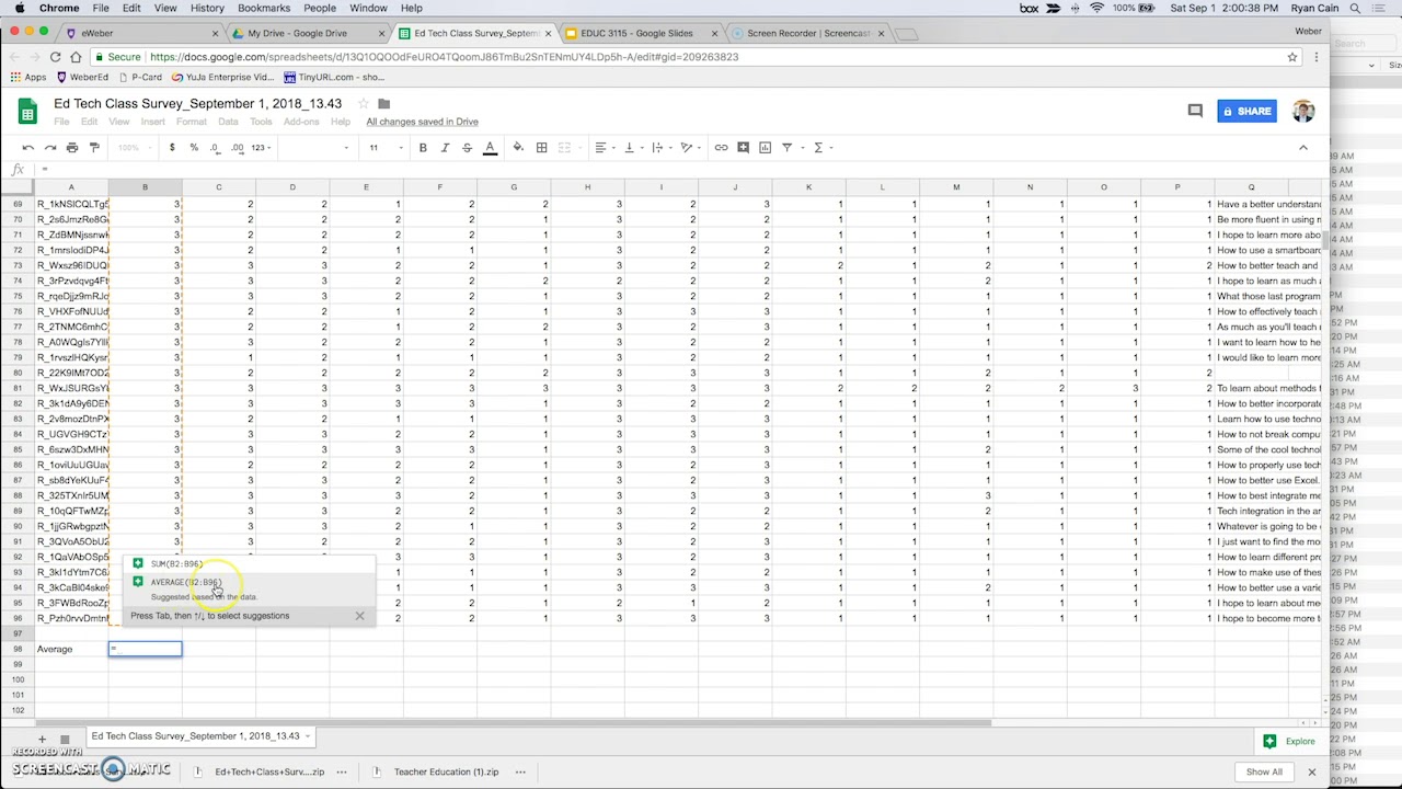 Making a Chart in Google Sheets - YouTube