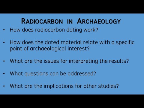 Radiocarbon in Archaeology