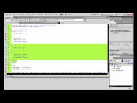 Tutcove: Attaching CSS