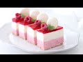 ラズベリー・レアチーズケーキの作り方 No-Bake Raspberry Cheesecake｜HidaMari Cooking