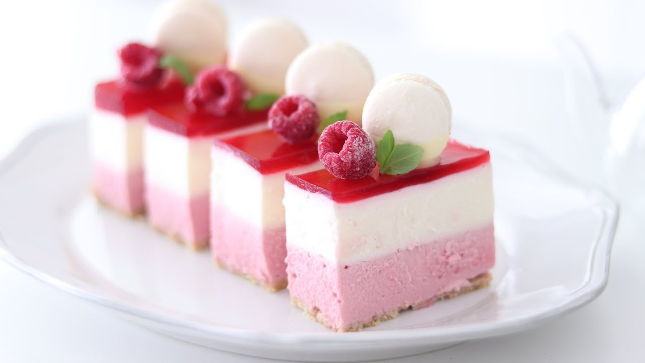 ラズベリー レアチーズケーキの作り方 No Bake Raspberry Cheesecake Hidamari Cooking Youtube