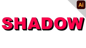 Text with solid long shadow | ILLUSTRATOR TUTORIAL - TEXT EFFECT