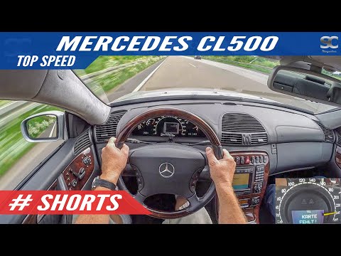 2000 Mercedes-Benz CL500 V8 - Top Speed | #SHORTS