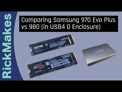 Comparing Samsung 970 Evo Plus vs 980 (in USB4 0 Enclosure)