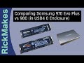 Comparing Samsung 970 Evo Plus vs 980 (in USB4 0 Enclosure)