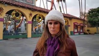 Fussy Farina spends Thanksgiving at Knott's Merry Farm in Buena Park, California.