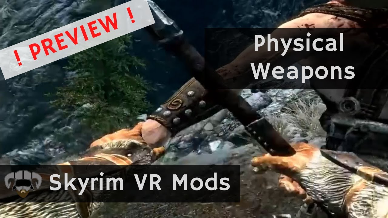 Skyrim VR is going to get physical weapons at some point in - have look at the preview! :