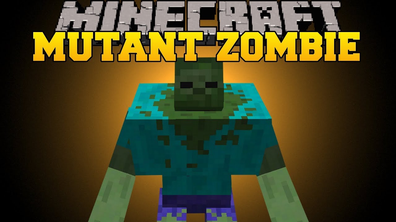 Minecraft: MUTANT ZOMBIE - Mod Showcase - YouTube