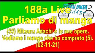 188a Live Parliamo di manga(55) Mitsuru Adachi e le opere. I manga comprati (5).(02-11-21)