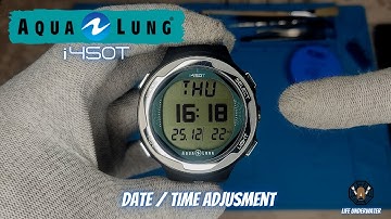 Aqualung i450T ⌚ Setting Date and Time on the Dive Computer | Life Underwater