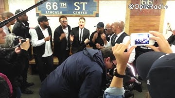 Michael Buble singing in NYC subway - @OpieRadio